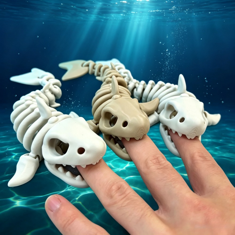 Aquarium Planting Ideas - โครงกระดูกฉลามตกแต่งตู้ปลา ของตกแต่งแบบขยับได้ สำหรับสัตว์เลื้อยคลาน ตกแต่งตู้ปลา ที่หลบซ่อนสำหรับปลาและกุ้ง อุปกรณ์ตกแต่งตู้ปลา