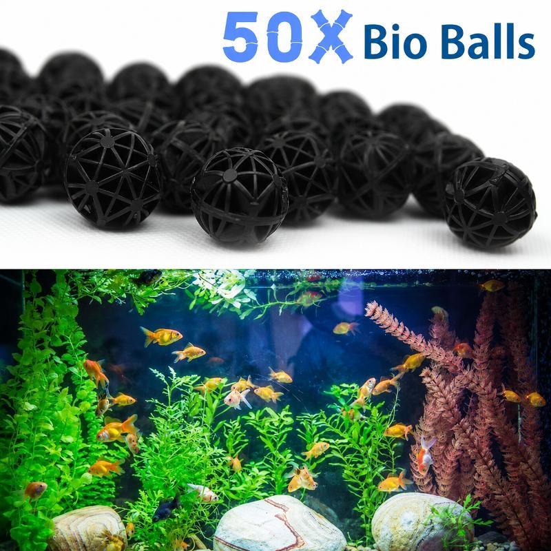 Planted Aquarium With Fish - ชุดอุปกรณ์กรองน้ำชีวเคมีสำหรับตู้ปลา 50 ชิ้น ขนาด 16 มม.