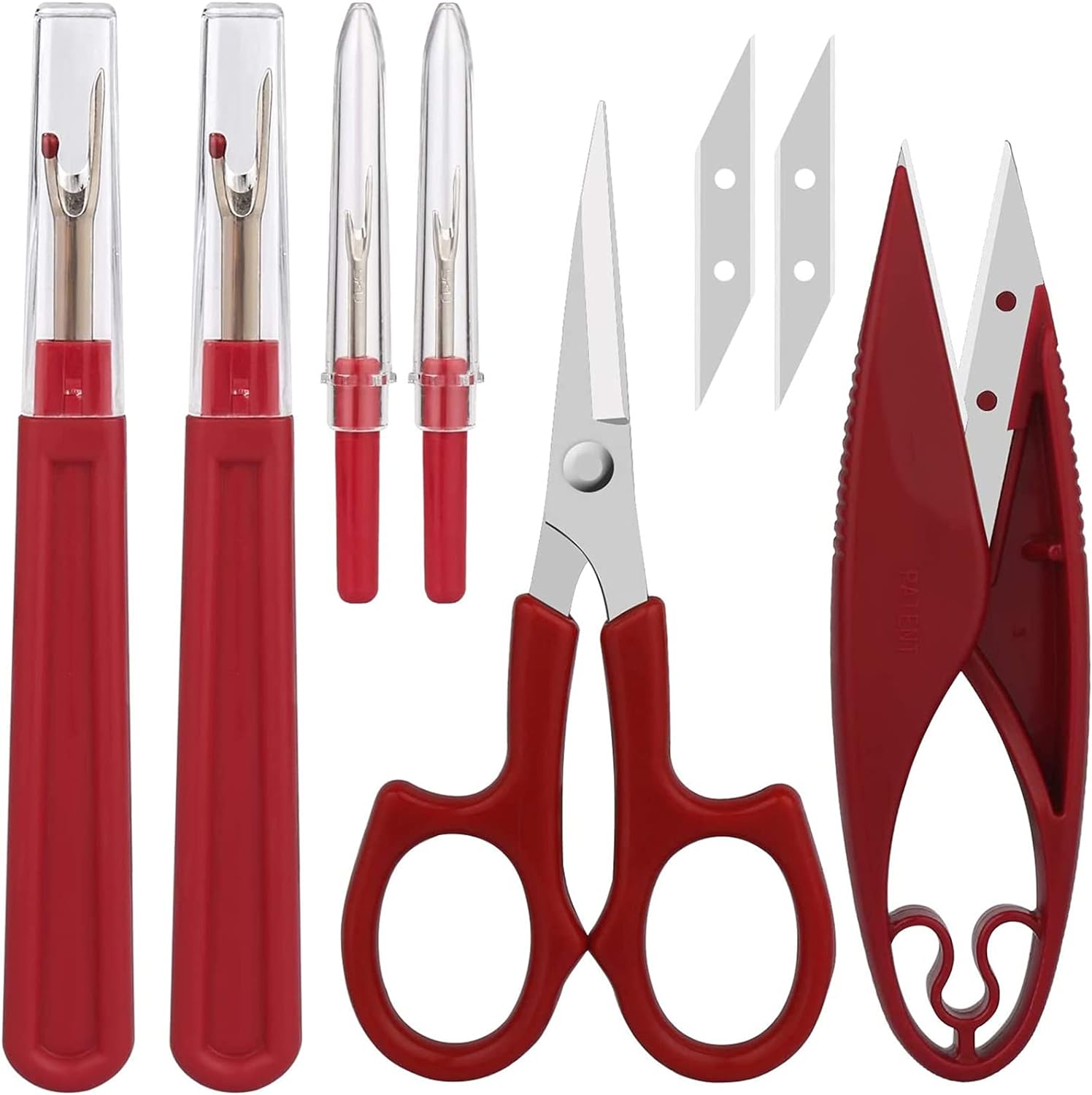 Trimming Scissor Set - เครื่องมือเย็บตะเข็บแบบเย็บคุณภาพสูง1เซ็ตเครื่องมือตัดตะเข็บและเครื่องตัดด้ายอุปกรณ์ตัดเย็บแบบทำมือ