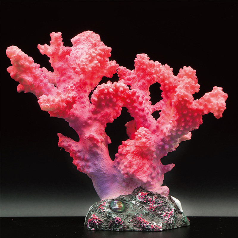 Non Planted Aquarium Fish - 1Pc Aquarium เรซินประดิษฐ์ Coral Sea จำลองปลอดสารพิษน้ำจืดและน้ำเค็มปลาถังตกแต่ง