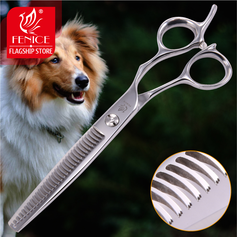Trimming Scissor Set - กรรไกรตัดแต่งขนสัตว์เลี้ยง Fenice ขนาด 6.5 นิ้ว สำหรับสุนัข