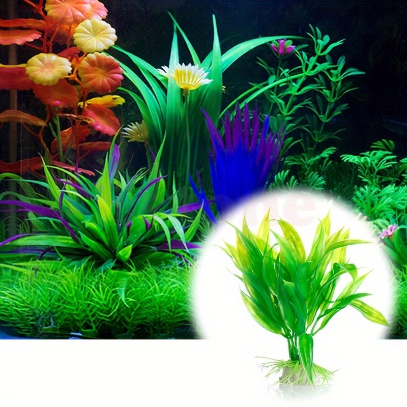 Non Planted Aquarium Fish - 10 ชิ้น ต้นไม้ประดิษฐ์ใต้น้ำ ตกแต่งตู้ปลา ปลอดภัย ปลอดสารพิษ