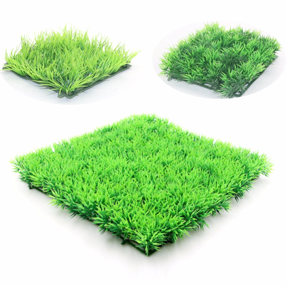 สีเขียวประดิษฐ์หญ้าสนามหญ้าสนา - Aquarium Plant Grass บทวิจารณ์และราคา