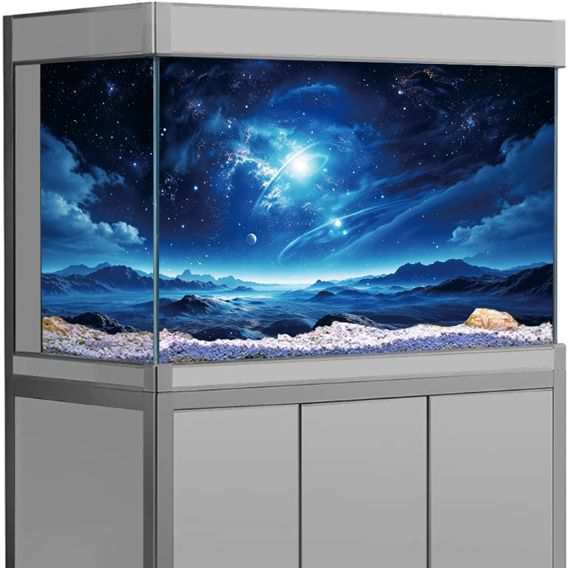 สติกเกอร์พื้นหลังตู้ปลา 3D ลาย - Aquarium Planet บทวิจารณ์และราคา
