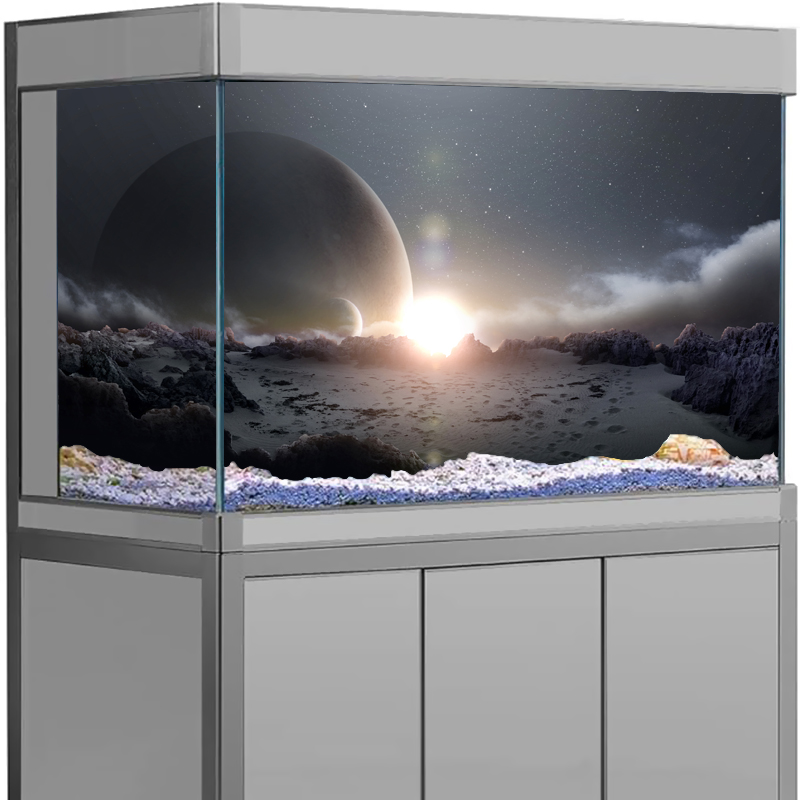 สติกเกอร์พื้นหลังตู้ปลา 3D ลาย - Aquarium Planet บทวิจารณ์และราคา
