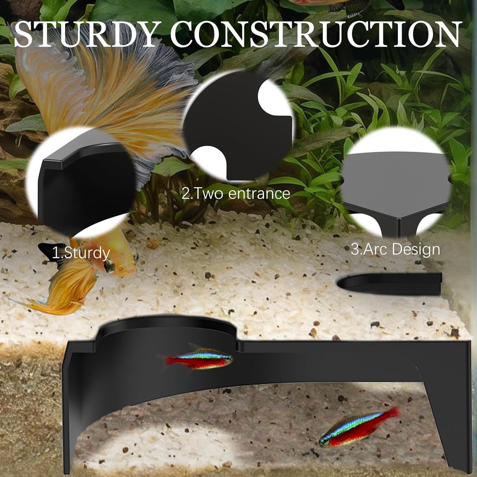 อุโมงค์ตกแต่งตู้ปลาแบบมุมโค้ง  - Non Planted Aquarium Fish บทวิจารณ์และราคา