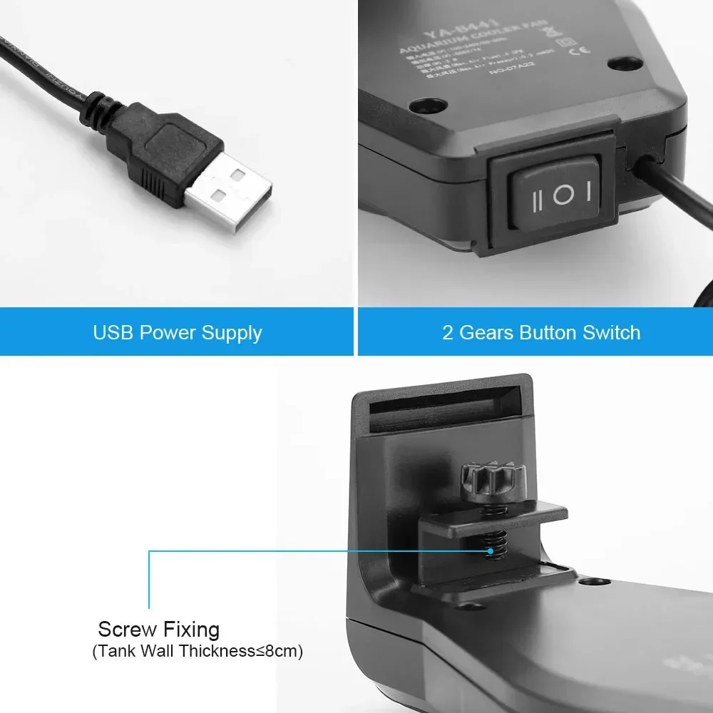 USB Aquarium พัดลมระบายความร้อ - Aquarium Plants Book บทวิจารณ์และราคา