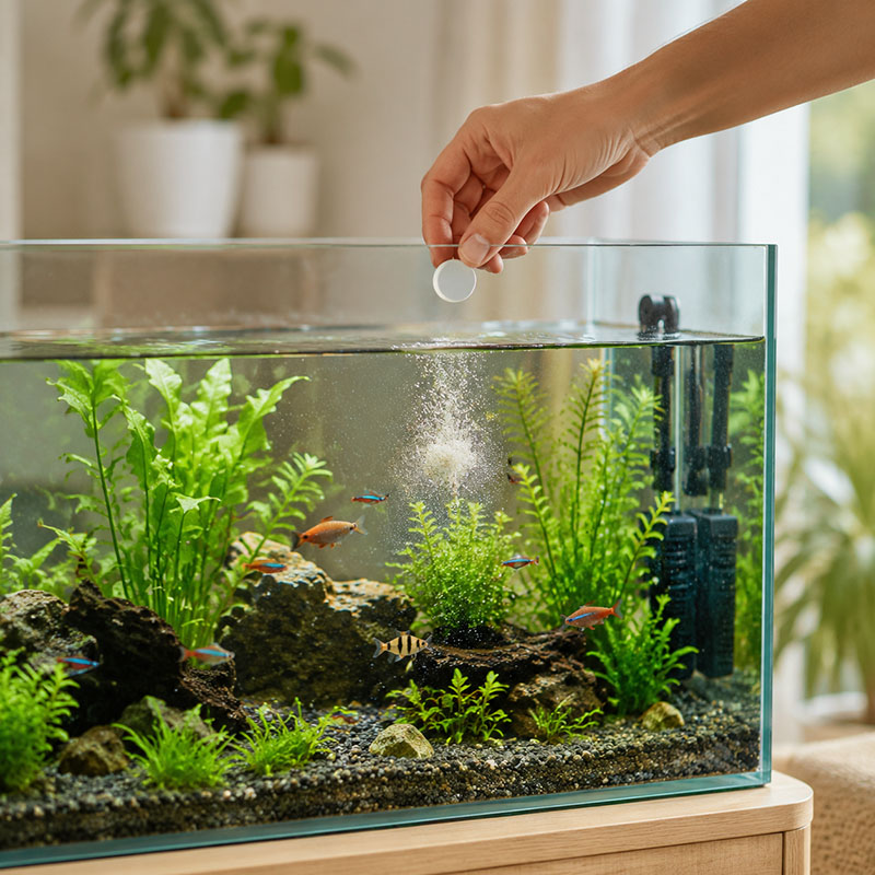 เม็ดกำจัดตะไคร่น้ำในตู้ปลา MIR - Planted Aquarium With Fish บทวิจารณ์และราคา