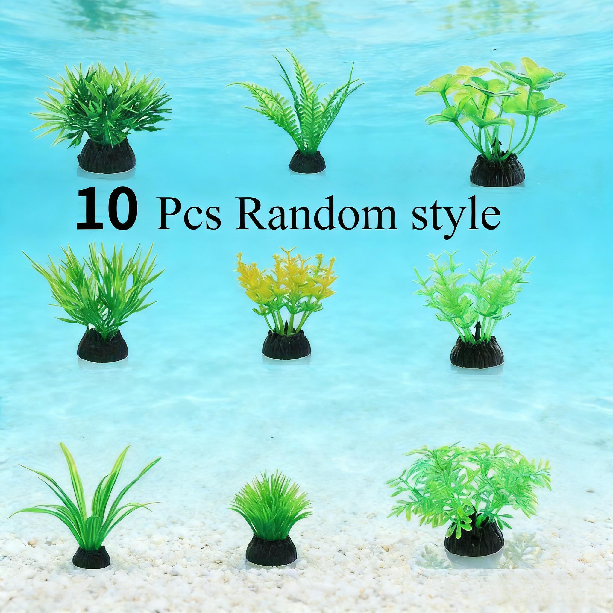 10 ชิ้น ต้นไม้ประดิษฐ์สีเขียวส - Aquarium Plant Grass บทวิจารณ์และราคา