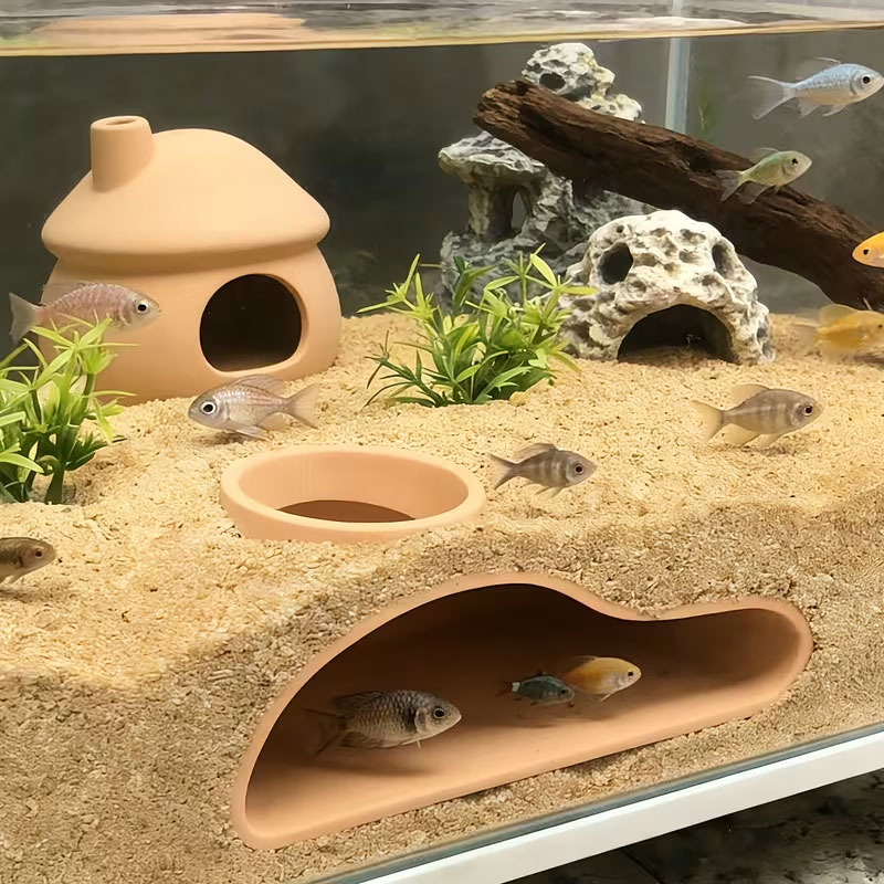อุโมงค์ปลาสำหรับซ่อนตัวในตู้ปล - Aquarium Plant Live บทวิจารณ์และราคา