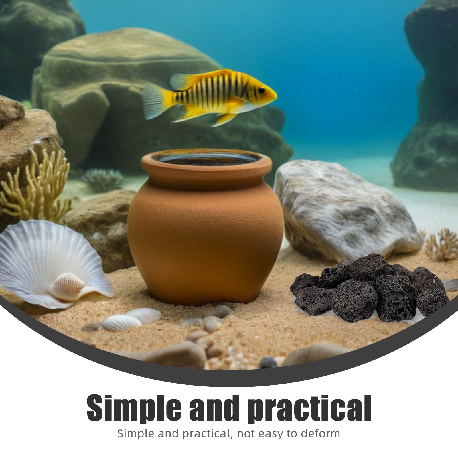 หินภูเขาไฟธรรมชาติ 1 แพ็ค ขนาด - Aquarium Planted Fish บทวิจารณ์และราคา