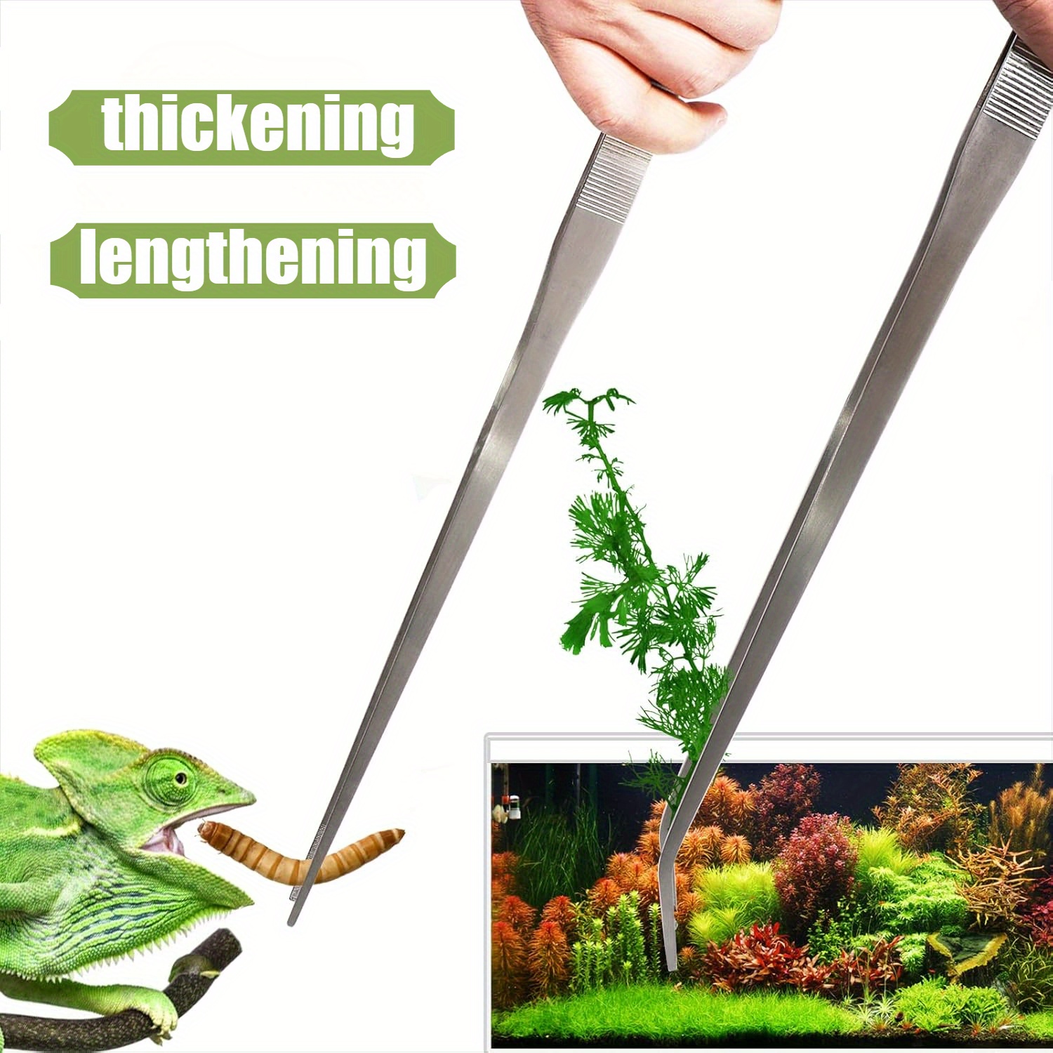 แหนบสแตนเลส 2 ชิ้น ออกแบบมาเพื - Planted Aquarium Maintenance Kit บทวิจารณ์และราคา